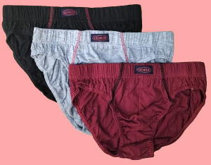 George Underwear 3 Pieces in 1 Pack (Small to XL/Adult) Assorted Colors Inside Garter Brief for Men