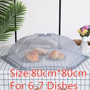 【COD】Kitchen Mesh Umberlla Food Cover Foldable Collapsible Pop Up Food Net Table Cover Fly Cover Food Keeper Lace anti-fly