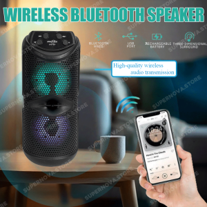 FOXSUR KTS Speaker KTX-1259 3-inch Portable Speaker With High Quality Sound Wireless BT TWS USB FM