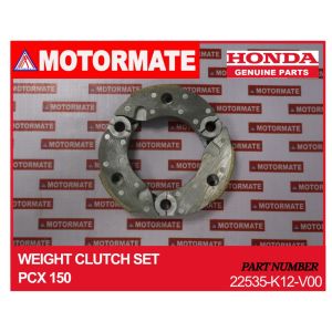 HONDA GENUINE PARTS WEIGHT CLUTCH SET PCX 150 PART #22535-K12-V00