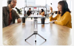 Giá đỡ kệ đỡ điện thoại từ tính gập xoay 360 độ để bàn kẹp thành bàn ô tô máy bay livestream selfile tự sướng