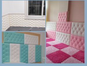 Bestenrose Miếng Dán Tường Tự Dính Xốp Chống Nước 3D 60X30Cm Giấy Dán Tường Chống Va Chạm Cho Phòng Khách Phòng Ngủ Trẻ Em