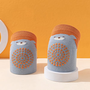 Tất cotton nguyên chất cho bé tập bò tất tập bò thoáng khí chống trơn trượt (không chứa chất huỳnh quang)