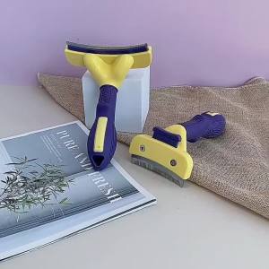 SloppupGrooming Comb for Cats & Dogs Thinning & Deshedding Undercoat Brush