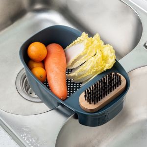 Khay lọc thức ăn bồn rửa bát khay đựng thực phẩm dụng cụ có lỗ thoát nước tiện lợi MY HOME DN501