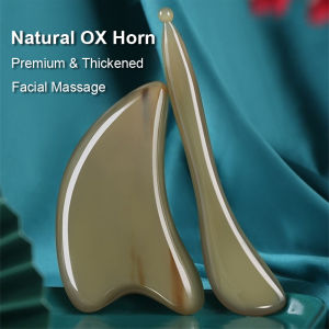 Natural Horn Guasha Board Gua Sha Stick Face Massager Facial Massage