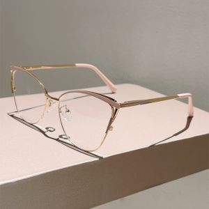 HULEQQI Trong suốt Kính chống ánh sáng xanh Retro Nhẹ Kính mắt khung lớn Siêu nhẹ Bảo vệ mắt Kính cận thị khung vuông Phụ nữ/Đàn ông