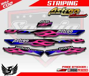 STRIPING VARIASI HONDA ASTREA DREAM / STICKER LIST MOTOR HONDA ASTREA DREAM