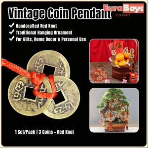 Traditional Chinese Style Metal Coin Hanging Ornament for Home Car Shop Decor