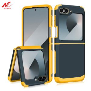 Upgraded Hinge Protection Case for Samsung Z Flip 6 Dual Layer PC TPU Full Shockproof Cover for Samsung Galaxy Z Flip 6 5 4 3