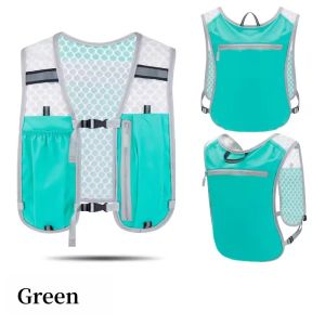 Hiking Cycling Water Bottle Lightweight Nylon Running Vest Bag Storage Phone Holder Hydration Running Vest for Outdoor Sports Running Hydrating Vest