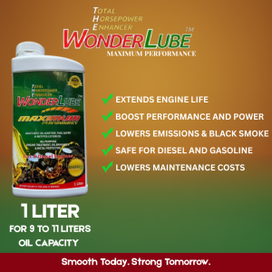 Wonderlube (1 LITER) Maximum Performance Engine Oil Additive for Gasoline & Diesel Engines