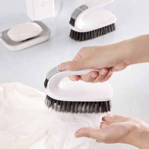 Scrubbing Brush Hard Bristle Laundry Clothes Shoes Scrub Brush Portable Plastic Hands Cleaning Brush for Kitchen Bathroom