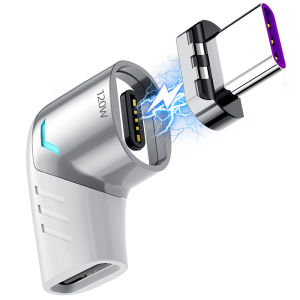 120W USB Type C Magnetic Cable Adapter Cable Converter for Ipad Pro  2023 2018 Magnet Adapter Cable Connector Bent