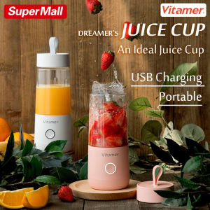 BISA COD VITAMERVitamer Portable Blender Juicer Nirkabel 100% ORIGINAL USB Juice Cup Smoothie Maker - 350ML