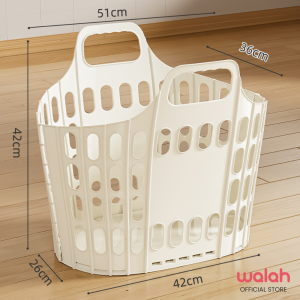 Foldable Laundry Basket Space Saving Dirty Clothes Storage Basket Toys Organizer Storage