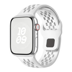 Dây đeo thể thao thoáng khí Tương thích với Apple Watch Ultra 49mm 42mm 38mm 40mm 44mm 41mm 45mm Dây đeo silicon nam nữ cho iWatch Series 11 9 8 SE 7 6 5 4 3 2 1 SE 3/ultra 3