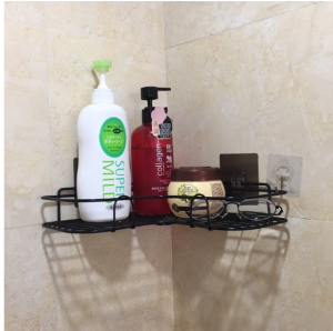 Bathroom Corner Storage Rack Kitchen Rack traceless Wall-mounted