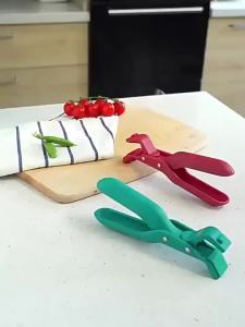 Kirilgu Multifunction Kitchen Bowl Clip Durable Silicone Anti Scalding Clip Non-slip Meal Bowls Tongs Pot Clips Gripper Kitchen Tools K6R8Z