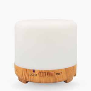 [Nila Aromatherapy] USB Diffuser Light Wood Base | Essential Oil Diffuser and Night Light | For Aromatherapy and Home Fragrance | 7 Colour Options | Convenient and Easy To Use