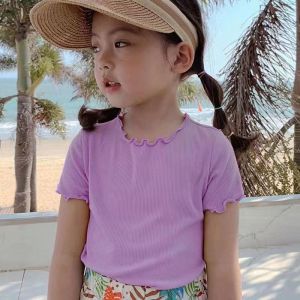 Kaos Atasan Anak Perempuan Korea Lengan Pendek Import Premium