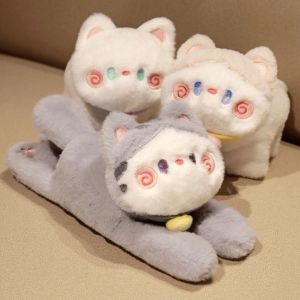 BEIBEI Có vòng tròn vỗ tay Vòng đeo tay hình mèo Búp bê nhồi bông Mèo Plushies Đồ chơi nhung lông Vòng tay cho mèo Đồ chơi vòng tay vỗ tay Vui vẻ Dây đeo cổ tay chụp hình động vật Phụ kiện cổ tay trẻ em