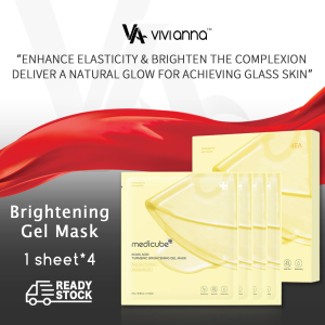 ✨12.12 SALE⚡medicube Kojic Acid Turmeric Brightening Gel Mask 28g * 4ea Overnight Face Mask for Glass Glow Skin-Elasticity Korean Hydrating Firming and Moisturizing Skincare