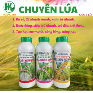 CHUYÊN DƯỠNG LÚA RA RỄ - NỞ BỤI RƯỚC ĐÒNG LÚA NO HẠT. BỘ DƯỠNG LÚA CHAI 1 LÍT