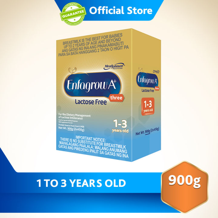 Enfagrow A+ Three Lactose Free 900g for the Dietary Management of