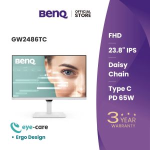 BenQ GW2486TC I 23.8" Full HD 1080p I USB-C I100Hz I Eye-Care I Ergonomic & Slim Bezel Design I Daisy Chain