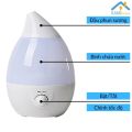 Máy xông tinh dầu khuếch tán sóng bằng siêu âm không tỏa nhiệt Tặng Tinh dầu thơm phòng khử mùi cỡ Lớn 500-2.000ml cho phòng &gt;20m2 thêm chức năng phun sương tạo ẩm hình Giọt nước và hình khác. 