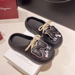 Sepatu Sandal Wanita Baim Sendal Jibbitz Sandal Wedges Sendal Selop Rubber Lucu Kekinian Karet