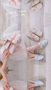 [Free Shipping] New Summer Style WomenS Open-Toe Slippers For Outdoor Wear Flat Embroidered Shoes Pointed-Toe Ethnic Style Cheongsam Slippers Hanfu Slippers