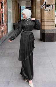 MAISY Gamis: Maxmara velvet Mewah Premium untuk Pesta Kondangan Wisuda