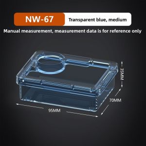 FELIZ Prevent Tenebrio Molitor and Blaptica Dubia Feeding Bowls Anti Overturning Reptile Lizards Geckos Feeding Basin Transparent Trough Feeder