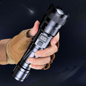 Senter LED Zoom  super terang senter taktis USB senter yang dapat diisi ulang Senter tahan air tahan lama outdoor