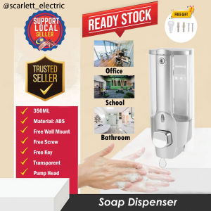 Modern Silver Soap Dispenser Wall Mount Shower Gel & Hand Soap/Bekas Sabun Dinding