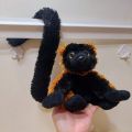 Red Ruffed Lemur Plush Soft Toy Realistic Safari Animals Stuffed Toy. 