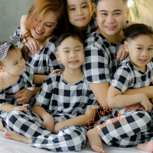 White Terno Pajama for Kids & Adults - tshirt Tee & Pajama Pants | Family Twinning Outfit | Soft Cotton Sleepwear - Elmo Dino Safari Sanrio Roblox Mario Disney & More