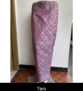Rok Span songket seragam pesta resleting belakang pinggang karet kiri dan kanan