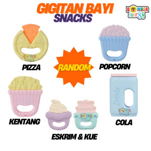 Mainan Bayi Teether Gigitan 0 6 Bulan Bahan Silicon BPA Free Aman Water Boiled Bisa di Sterilkan 1pc
