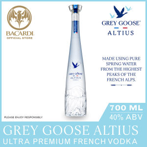 GREY GOOSE Altius New Luxury Vodka - 700ml / 70cl 40% ABV - Glacially smooth vodka made from French alps spring water and Picardie soft winter wheat