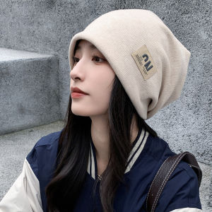 Fashion Letter Knitted Woolen Hat For Women Baggy Slouchy Beanie Autumn Winter Keep Warm Skullies Cap Korean Girl Hip Hop Bonnet