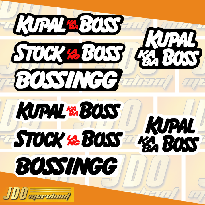 Motorcycle and Car Emblem ( kupal Kaba boss , stock lang