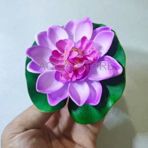 Hoa Sen giả Thả Nước Thả Bát 18 15cm trang trí Tiểu Cảnh vườn hồ