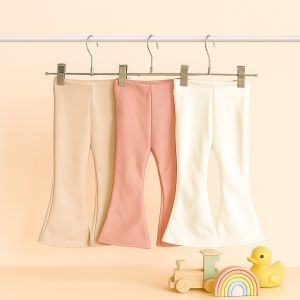 Celana Cutbray Anak Scuba Perempuan dapat 3 pcs 4-11 Tahun