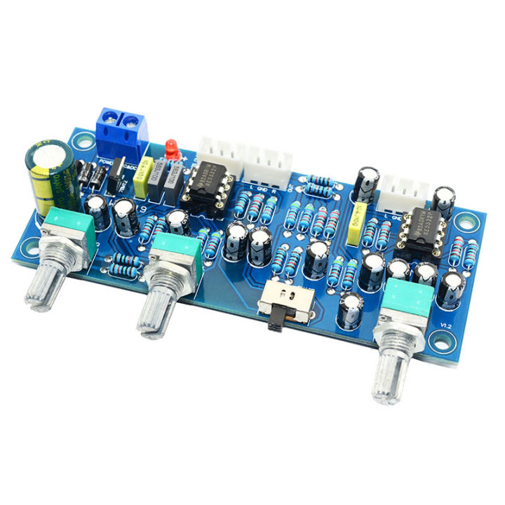 2.1 Channel Subwoofer Preamp Board Amplifier Board Low Pass Filter Bass ...