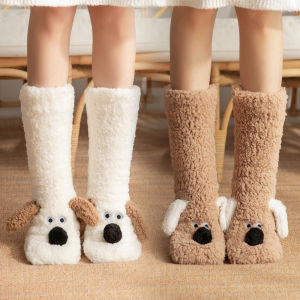 Socks Cute Cartoon Sleep Socks Comfortable Touch Thickening Fall/winter Mid-calf Cold-sensitive