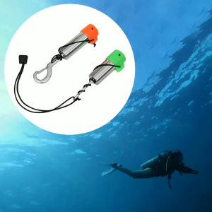Underwater Diver Communication Stick Scubas Diving Safety Tanks Rattle Stick Tech Cave Diving Noise Maker Signal Bells
