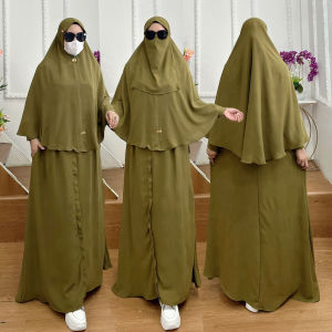 TERBARU! Set Dress/One Set Gamis Kode RAINA Bahan Kringkel Airflow Premium by Ory AjeZas Collection